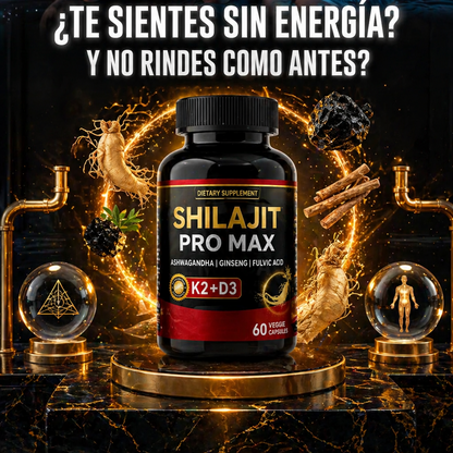 (SUPER 3X1) POTENCIADOR SHILAJIT PRO MAX – Potencia de Alta Pureza