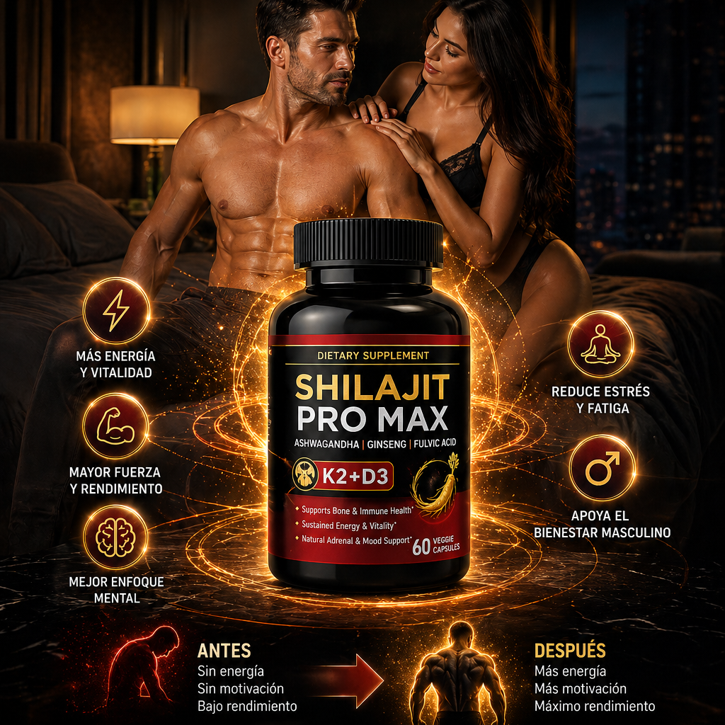 (SUPER 3X1) POTENCIADOR SHILAJIT PRO MAX – Potencia de Alta Pureza