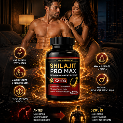 (SUPER 3X1) POTENCIADOR SHILAJIT PRO MAX – Potencia de Alta Pureza
