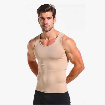 Camiseta de compresion masculina