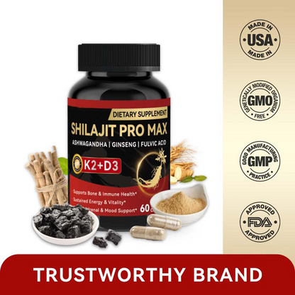 (SUPER 3X1) POTENCIADOR SHILAJIT PRO MAX – Potencia de Alta Pureza